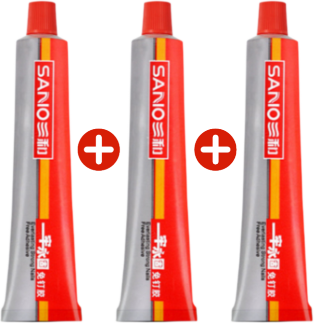 [50년 균열 걱정 없는] 초강력 못대체 접착제 초강력접착제 에폭시접착제 순간접착제 타일접착제, 12.00g, [1+1+1건], 2026년신형