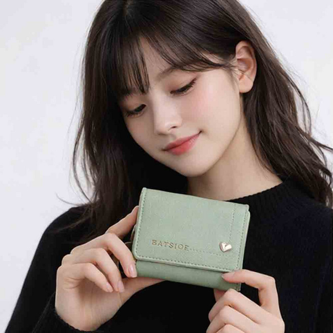 RURISE 루라이즈 우먼 학생 3단 반지갑 여성지갑 동전지갑 지퍼지갑