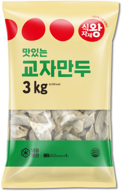 식자재왕 교자만두 3kg, 2개