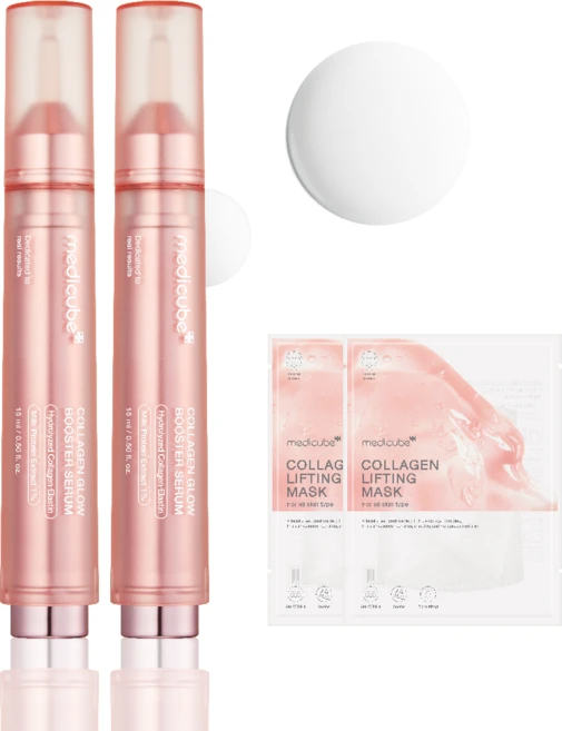 [메디큐브] 콜라겐 글로우 부스터 세럼 15ml X 2개, [메디큐브] 콜라겐 글로우 부스터 세럼 15ml X 2 - 쿠팡