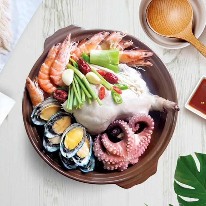 몸보신 해신탕 밀키트 4인용 전복 문어 새우 해물 해신탕세트, 1개