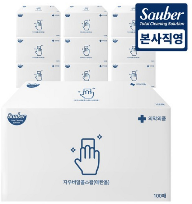 자우버 알콜스왑 100매입, 1개