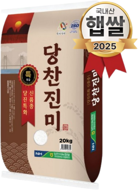 신품종 당찬진미 최근도정 백미 쌀 특등급 20kg 1개