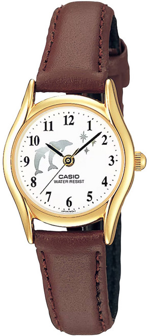 CASIO 卡西歐 女用典藏款皮革手錶 LTP-1094Q-7B9RJH