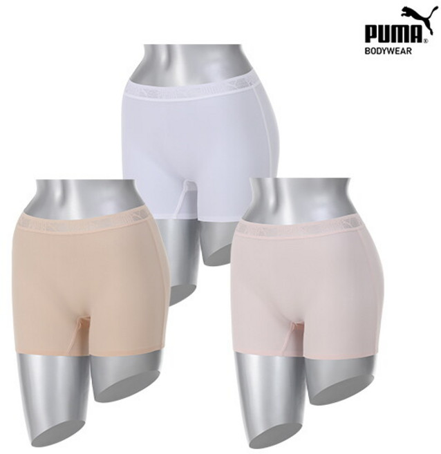 [푸마바디웨어] [푸마][푸마] 여성 스킨라이크 2차 드로즈 3종 세트 B