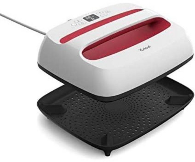 Cricut Easy Press 2-T 셔츠 및 HTV 비닐 프로젝트 용 열 프레스 기계 라즈베리 9"x9", 1개