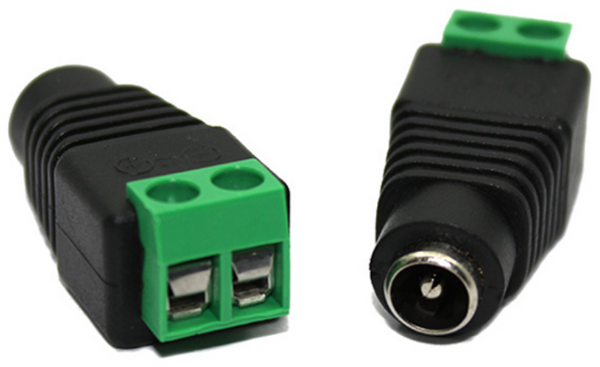 DC 전원 터미널 변환 젠더 암놈 어댑터 5pcs, 3개