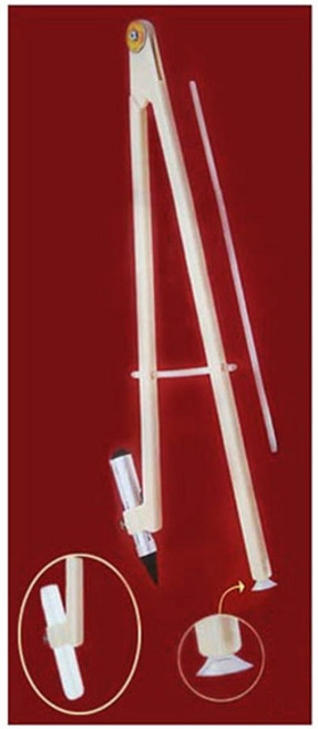 [문구] 교수용 금성 컴퍼스-분필보드마카겸용/콤파스 대형컴퍼스, 1개