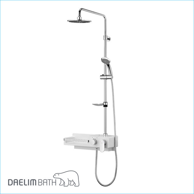 대림바스 BFB-720 바트라수납형레인샤워 레인샤워 선반형샤워기, 1개, 실버