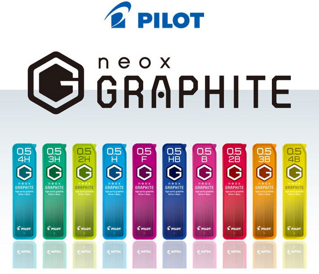 파이롯트 네옥스 그라파이트 샤프심 0.5 친환경 비그린, B