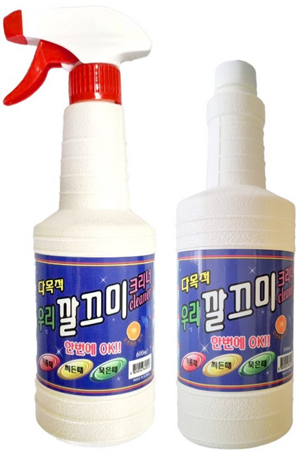(용기형+리필형) 우리 깔끄미 크리너 초강력 다목적세정제, 1개, 1.6L