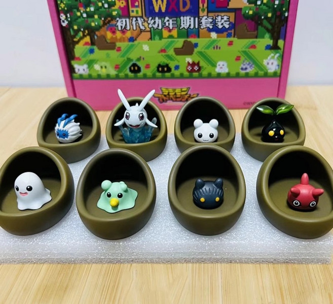 디지몬어드벤처 파트너 디지몬 유년기 시작의 마을 알 세트 미니 피규어 장식품 굿즈 선물 풀셋
