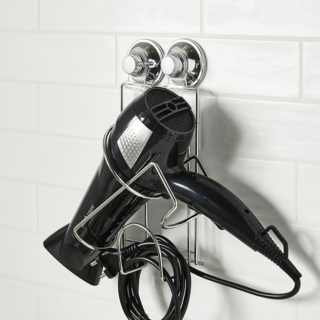 한샘(생활) 한샘몰PICK 모던파워락 드라이기걸이 대 - 거치대 꽂이 홀더, 실버, 1개