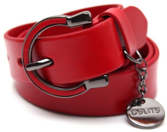 에스랑제이 여성 가죽벨트 캐주얼 허리띠 가죽메탈 WG952