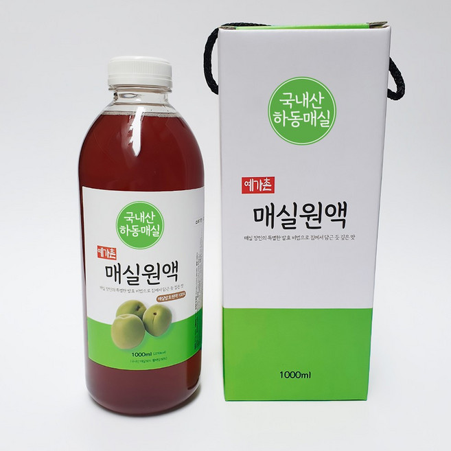 예가촌 100% 국내산 매실청 선물세트 선물 대용량 1000ml, 1개, 1L
