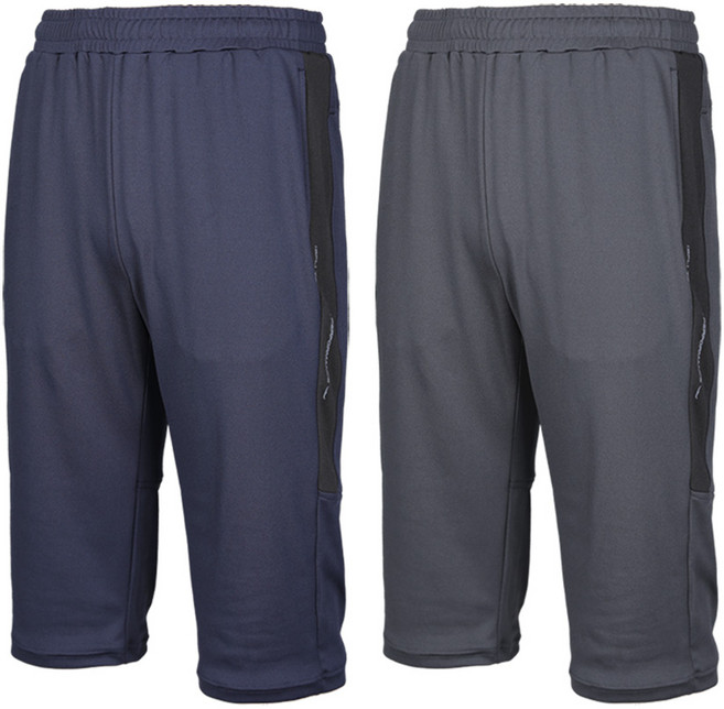 [BFL] (1+1) 남성 7부 반바지_냉감 쿨 여름 빅사이즈 운동복 홈웨어 스포츠 헬스복 트레이닝복 밴딩 하프 쇼츠 팬츠