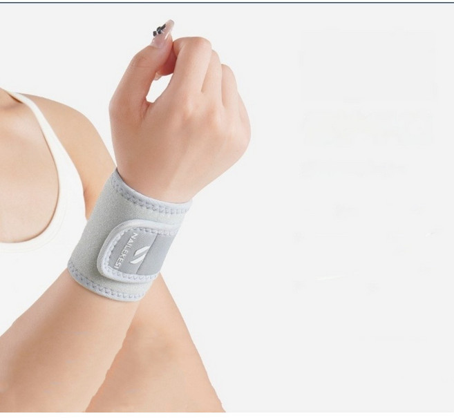 한현 손목보호대 골프 헬스 육아 임산부 손목아대 좌우통용, 그레이, 1개