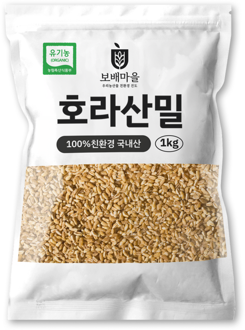 [햇곡] 국산 유기농 호라산밀 프리미엄 착한탄수화물 저항성 탄수화물, 1kg, 1개