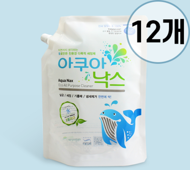 아쿠아낙스 다목적 살균 소독제 친환경 세정제 대용량 10L, 1개