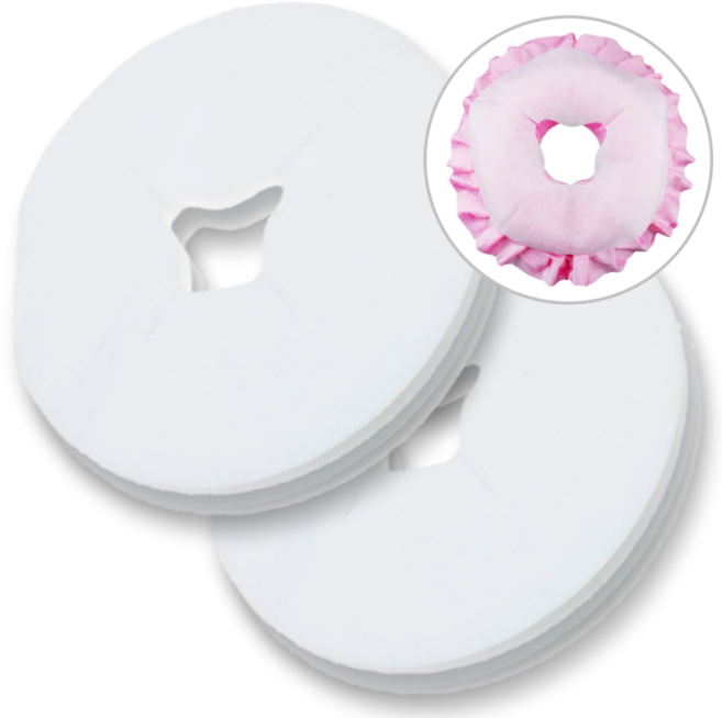 픽스쿤 부직포 얼굴커버 일회용 마사지 원형베개시트, 200개, 화이트