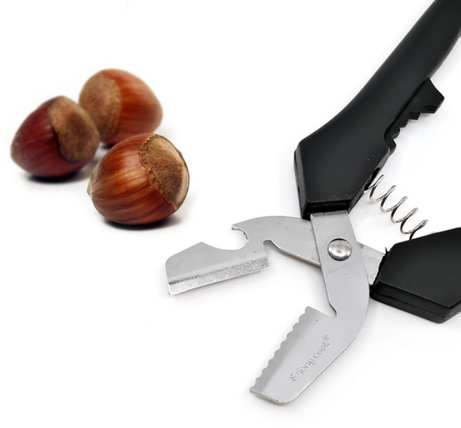 센스라벨 밤가위 껍질까기 스텐 가위 고강도 커터, 2개