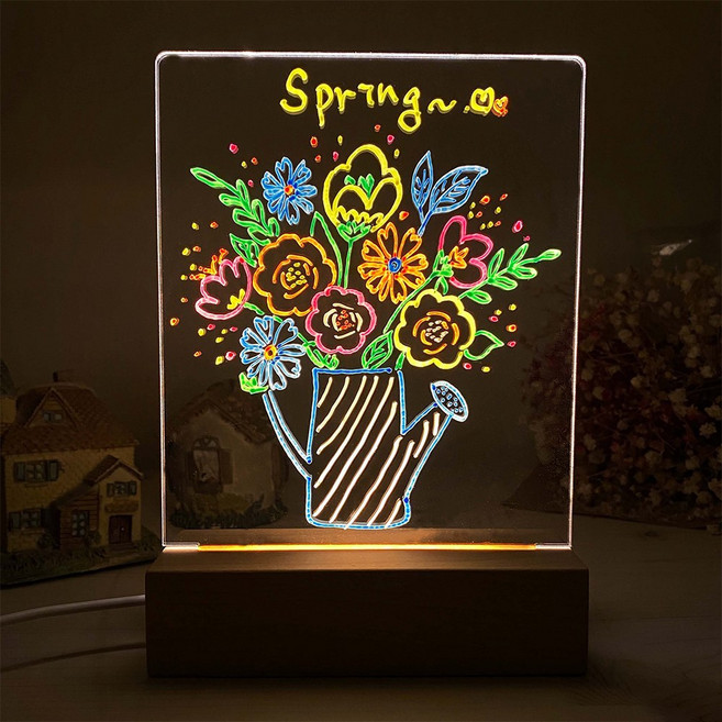 청어람몰 선물용(대형) 컬러 마카펜 아크릴 무드등 만들기 DIY 세트