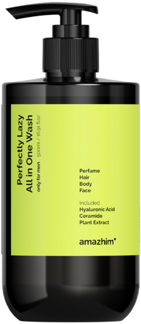 어메즈힘 남성용 퍼펙틀리 레이지 올인원 워시, 500ml, 1개
