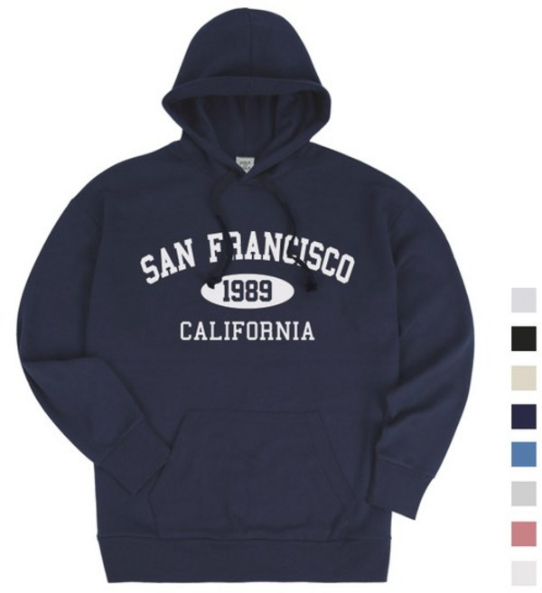 샌프란시스코 오버핏 남여공용 후드티
