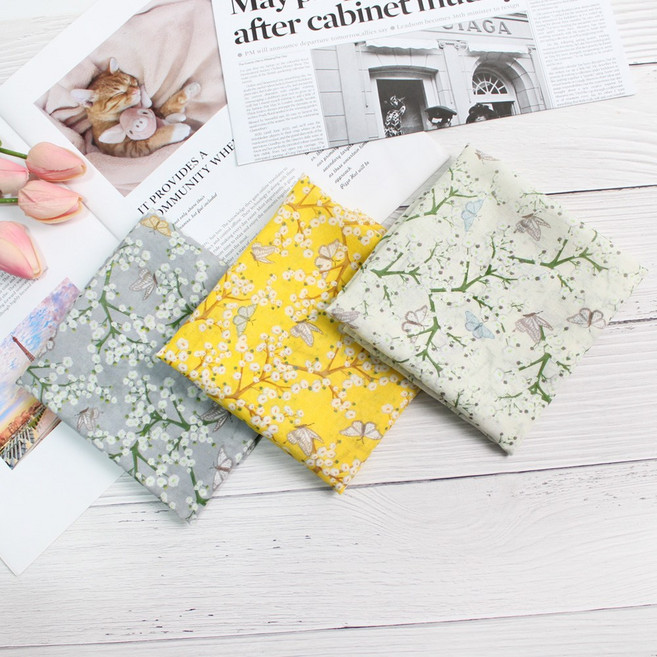 여성손수건 국산 가제 면 쁘띠 목손수건 플라워 꽃무늬 3장 1세트