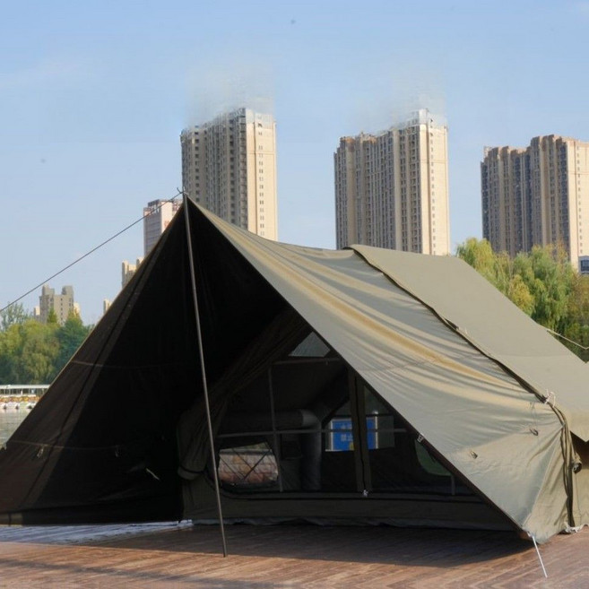 에어텐트 면텐트 타프일체형 구막사 사계절 가족 캠핑, 6.3 TC 코튼 텐트