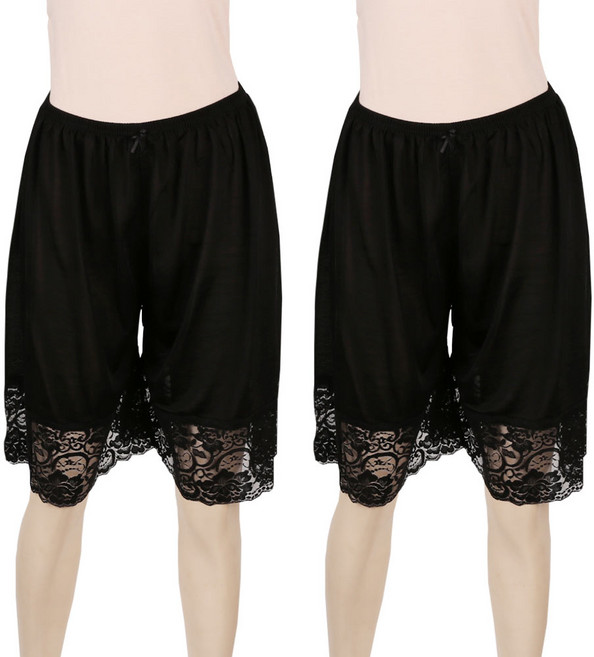 예스플러스 찰랑찰랑 비스코스 인견 레이스 속바지 2매 국내산