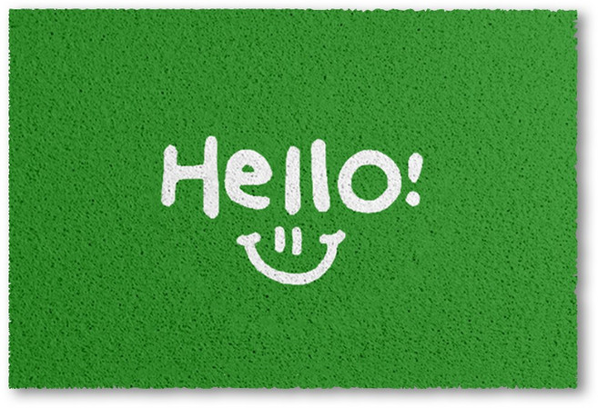 루비코코 코일 아파트 신발장 매트 업소용 현관 발매트, 1개, 그린