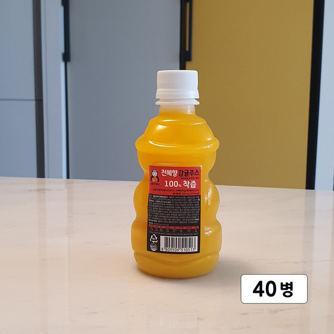 [귤품은해녀] 착즙주스 제주감귤 주스 천혜향 (본사직영), 40개, 330ml