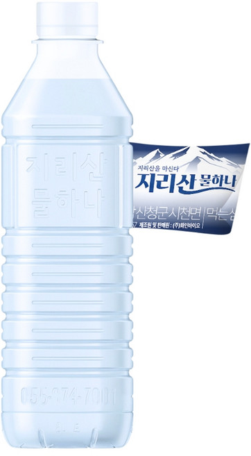 지리산물하나 eco 생수 무라벨, 500ml, 20개