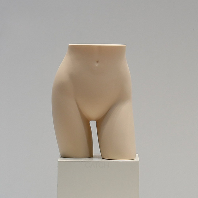 속옷 마네킹 팬티 디피 피팅 하반신 마네킹, 여성사선, 1개, 스킨