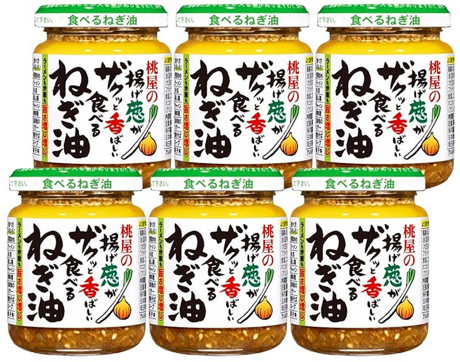 모모야 튀긴 갈매기가 맛있고 고소한 먹는 파 기름 100g×6개 먹는 라유, 1g, 1개