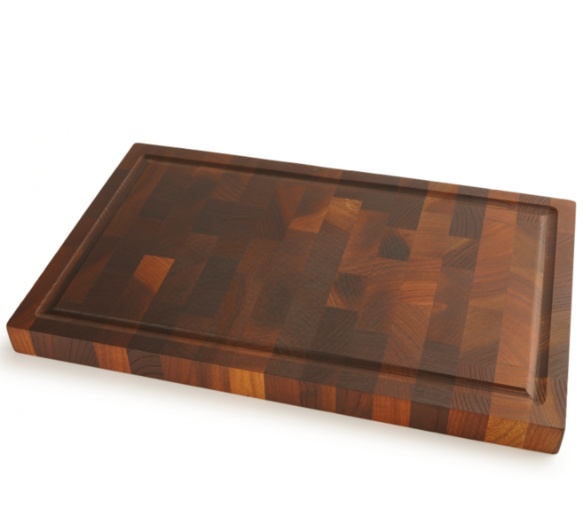 BOUMBI 국내생산 탄화느티나무 엔드그레인 도마 물홈형, 1개