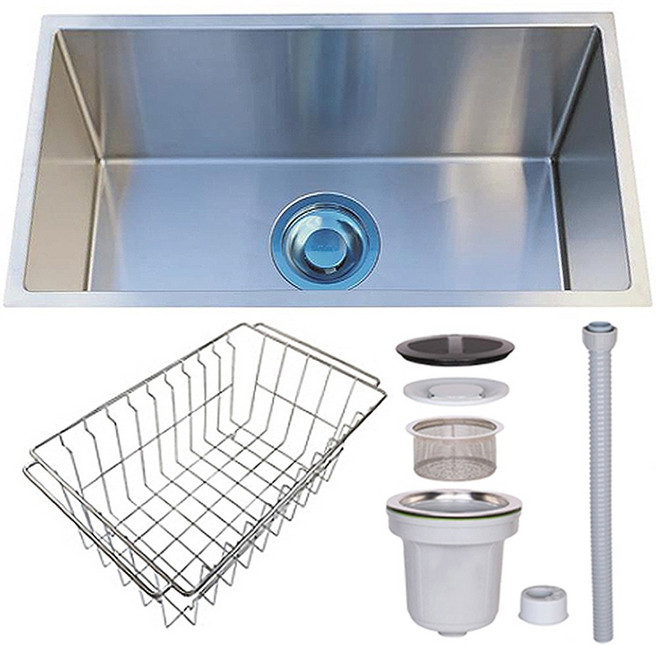 아스타 네모830 사각싱크볼 씽크볼 싱크볼교체 (일반배수구+사각바스켓 포함), 1개