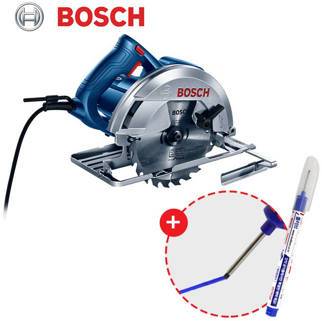 보쉬 전기 원형톱 GKS14-64CO 1400W 7인치 톱날포함 마킹펜 포함 구성, 1개