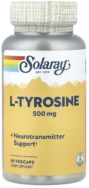 솔라래이 티로신 타이로신 엘타이로신 Solaray L Tyrosine 500mg 50정, 1개 - 쿠팡