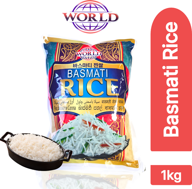 World Basmati Rice 바스마티 라이스, 1개, 1kg