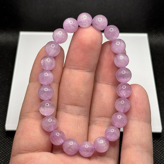 牛老爹 紫鋰輝石 手珠 8.5m 9m 水晶皇后 帶貓眼效應 手鍊