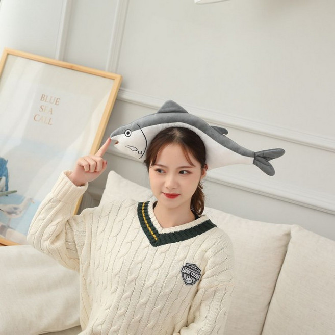 참치 머리띠 / 생선 행사 물고기 고등어 방어, 1개, 참치 머리띠(생선 머리띠)