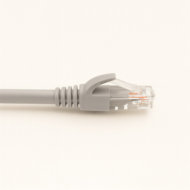 【YICUN益村】CAT6高速網路線 RJ-45穩定傳輸 附魔鬼氈束帶, 灰色,2M, 1個