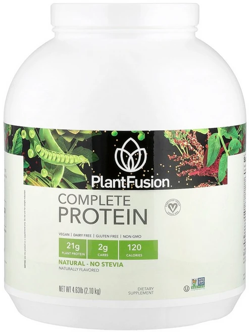 PlantFusion Complete Protein 천연 (4.36lb) - 2100 g, 2.1kg, 1개 - 쿠팡