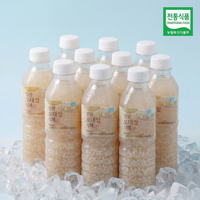 철원 오대쌀 옛날 수제 식혜 무첨가 전통 감주 임산부 아이간식 500ml 10병, 20개