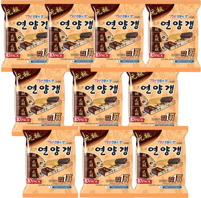 해태 연양갱10팩 500g*10개, 500g, 10개