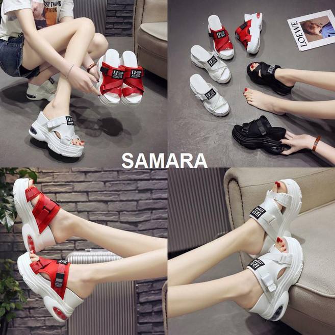 urkoteer 여름 슬립온 키높이 슬리퍼 통굽슬리퍼urkoteer