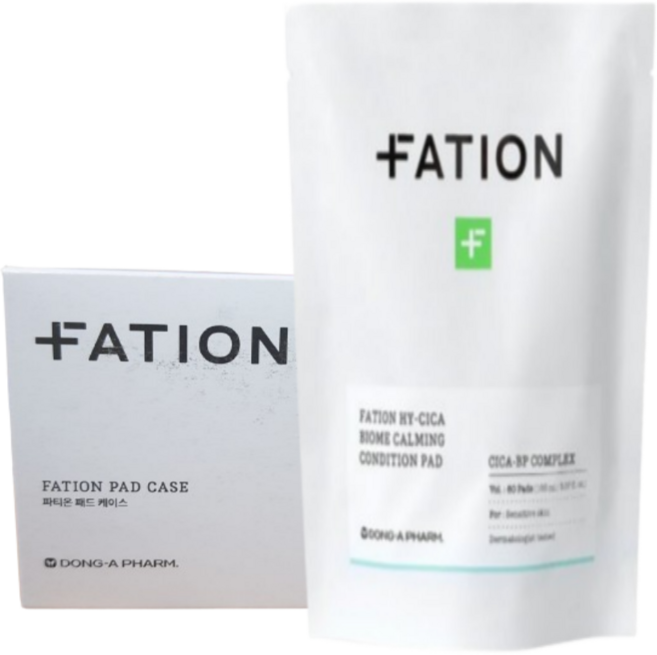 파티온 패드 케이스 +파티온 하이 시카 바이옴 카밍 컨디션 패드 리필팩, 1개, 80매입