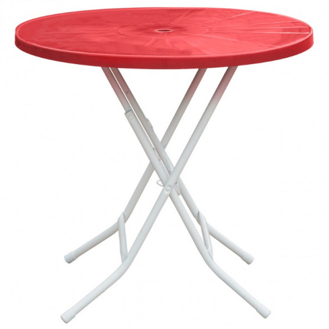원형탁자 테이블 빨강 1개 편안한 파라솔 접이식 포장마차 플라스틱 야외 정사각 편의점 포차, 상세페이지 참조